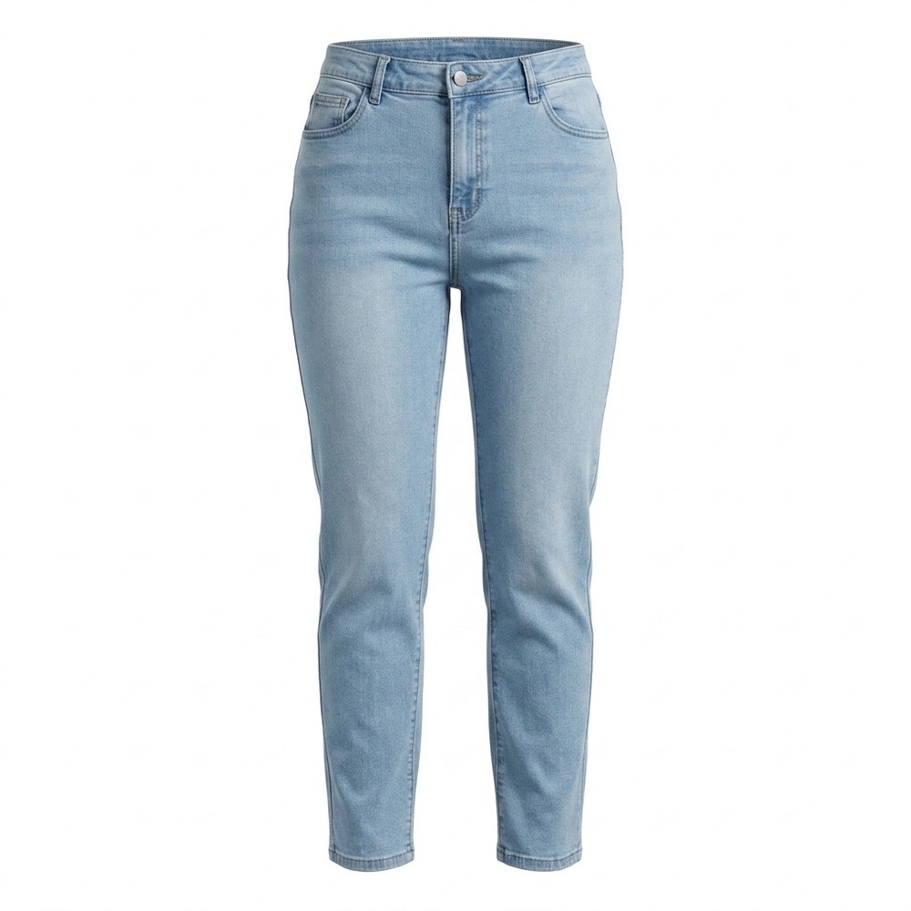 Unbranded Straight Leg Jeans 16 Denim Minimalist Clean Girl Coastal Mom Basic